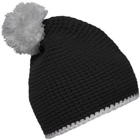 MB7964 Pompon Hat with Contrast Stripe
