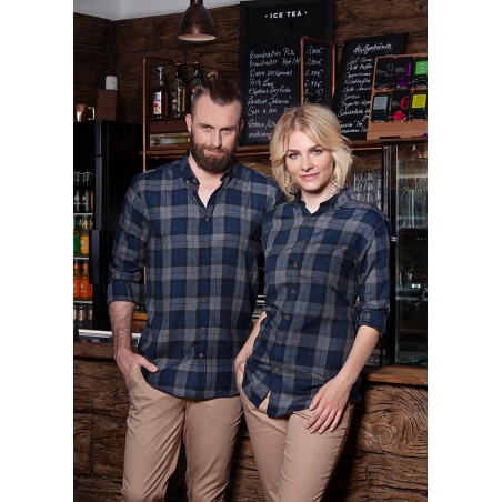 BM 8 Men's Checked Shirt Urban-Style