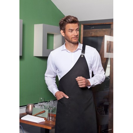 LS 36 Asymmetrical Bib Apron Classic with Pocket